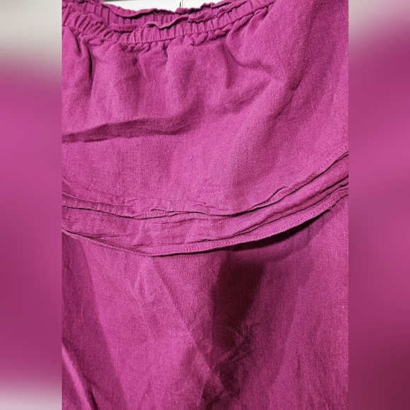 BCBGMaxAzria Off-Shoulder Magenta Blouse - Picture 2 of 5